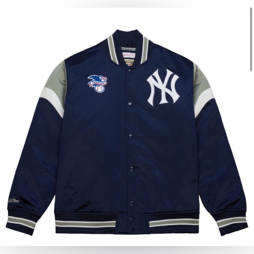 Mitchell & Ness New York Yankees Heavyweight Satin Jacket - MLB - Men's S - New